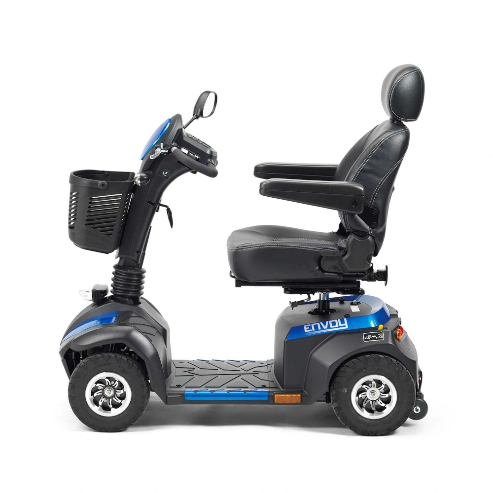 Envoy 8 Mobility Scooter in Blue Side Envoy 8 Mobility Scooter in Blue Side