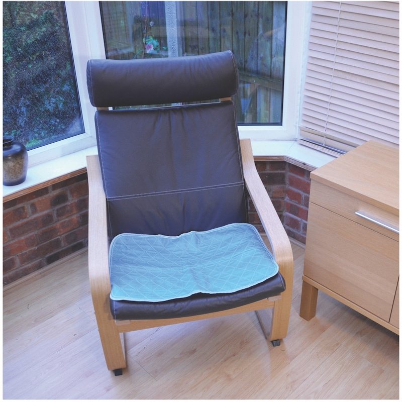 Washable Chair and Bed Pad in Blue