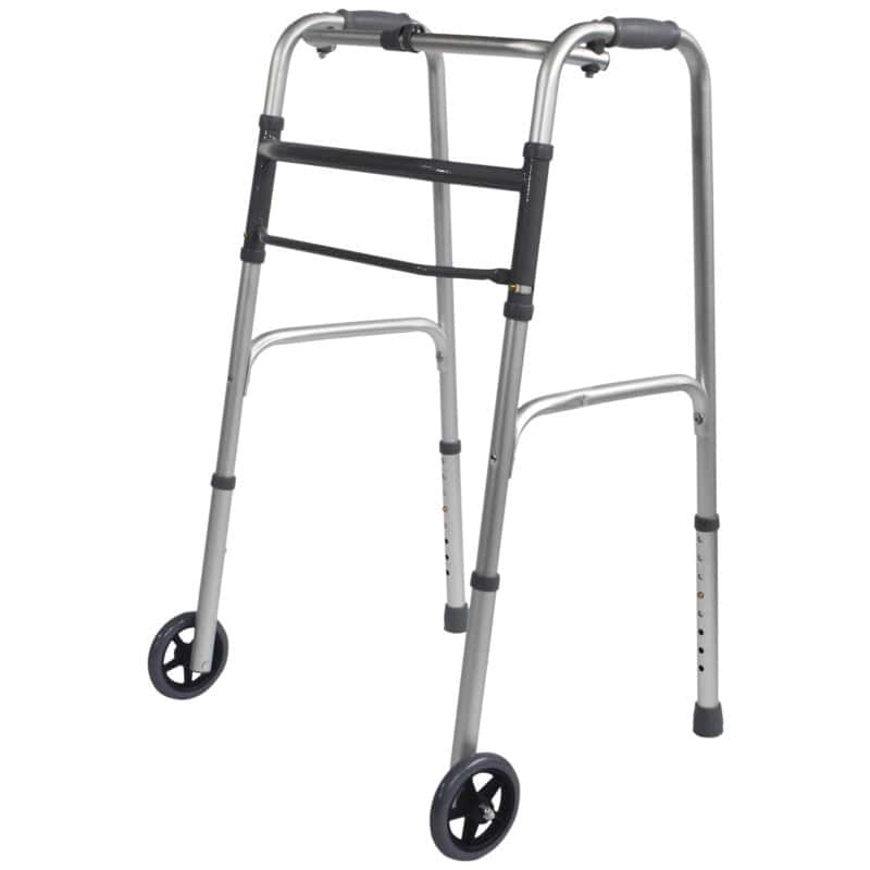 Aidapt Folding Walking Frame with Wheels Aidapt Folding Walking Frame With Wheels