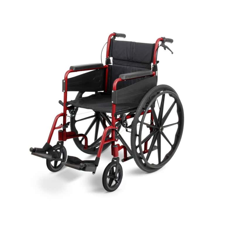 Days Escape Lite Self Propelled Wheelchair Red Days Escape Lite Self Propelled Wheelchair Red