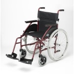 Swift Lightweight Self Propelled Wheelchair Burgundy