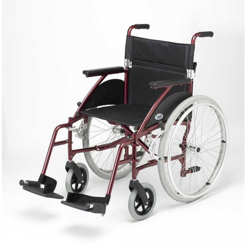 Swift Lightweight Self Propelled Wheelchair Burgundy