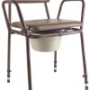 Essex Height Adjustable Commode Chair in Brown