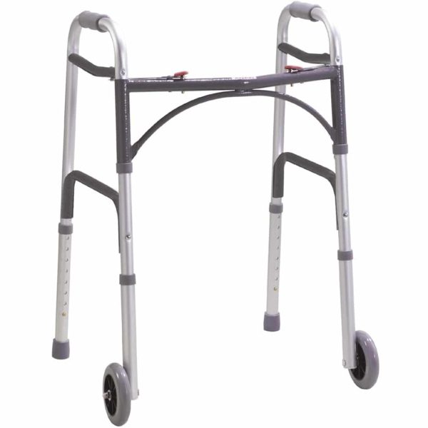 images Folding Walking Frame With Wheels