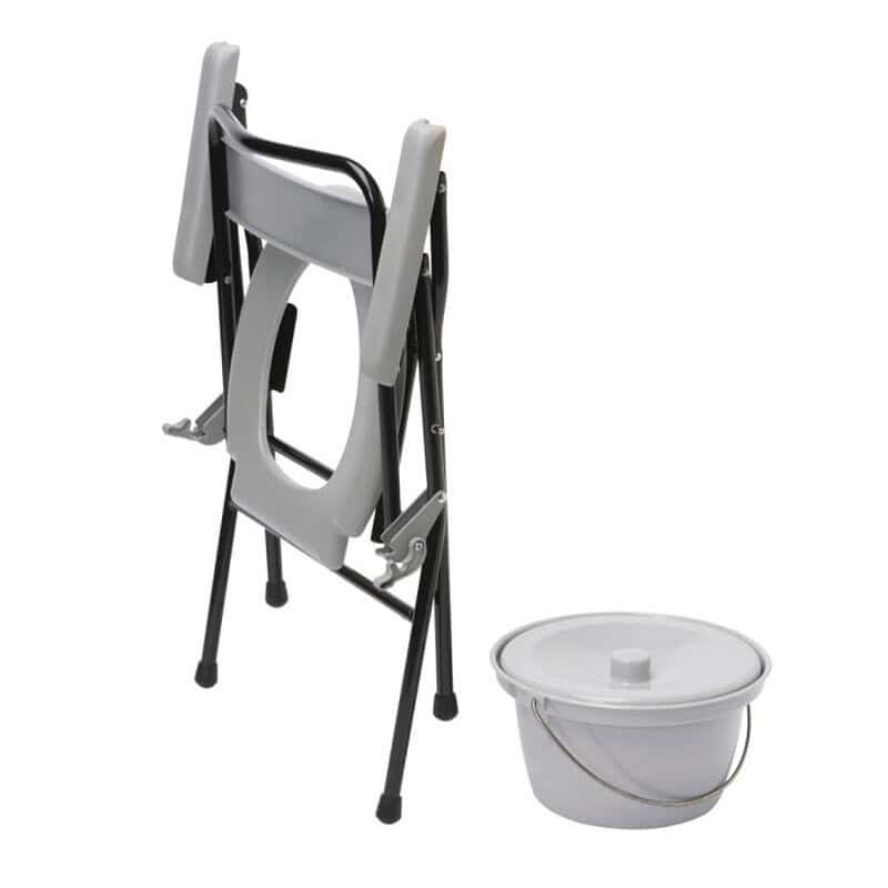 Lightweight Folding Commode Folded Lightweight Folding Commode Folded