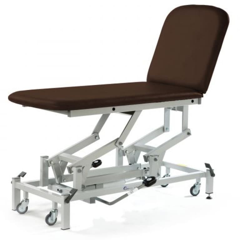 Medicare 20 Hydraulic 2 Section Couch Brown Medicare 20 Hydraulic 2 Section Couch Brown