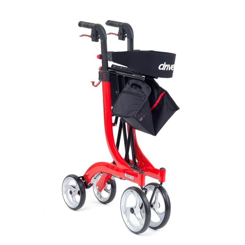 Nitro Tall Rollator Folded