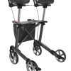Server W Forearm Rollator Grey Rear