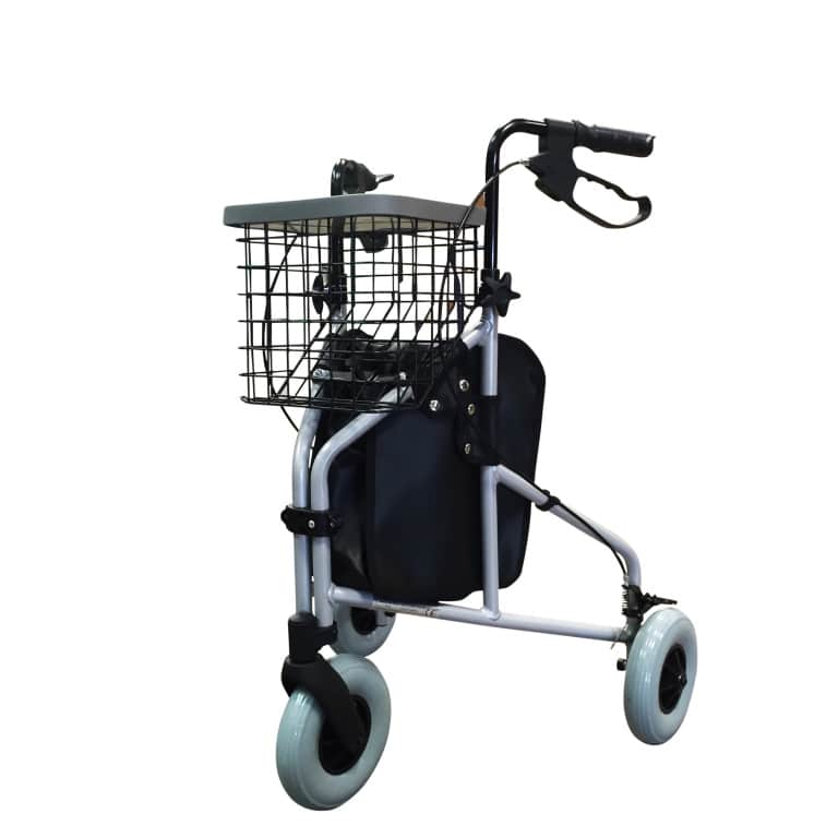 Z-Tec Folding Alloy Tri Walker Silver