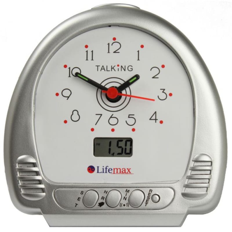 Talking Alarm Clock with Handles and LCD