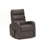 Three Tier Dual Motor PU Riser Recliner in Black