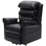 Walmesley Dual Motor PU Riser Recliner Black