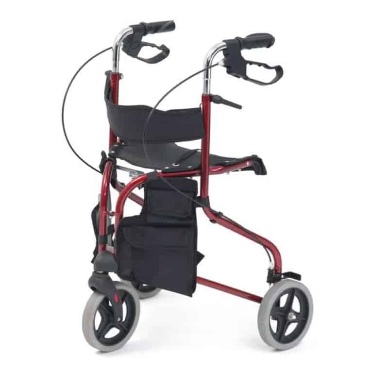 Drive Tri Walker With Seat Red Drive Tri Walker With Seat Red