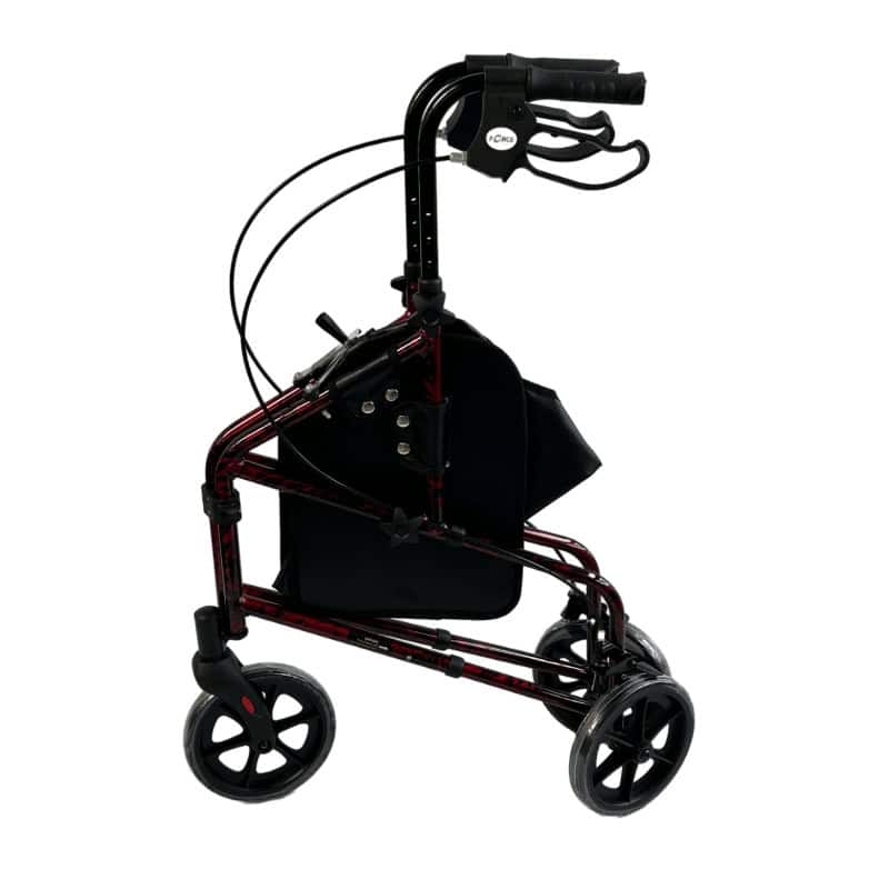Ultra Lightweight Tri Walker Flame Red Folded Ultra Lightweight Tri Walker Flame Red Folded