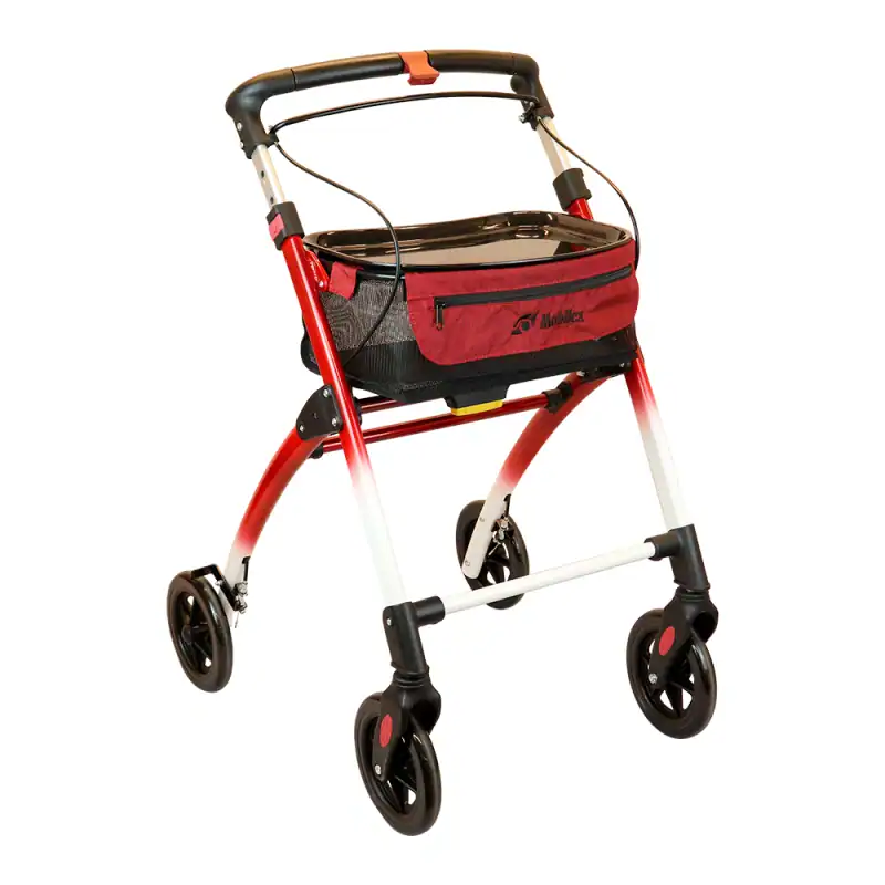 Mobilex Jaguar Indoor Rollator Red Mobilex Jaguar Indoor Rollator Red