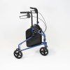 NRS Three Wheel Steel Rollator in Blue NRS Three Wheel Steel Rollator in Blue