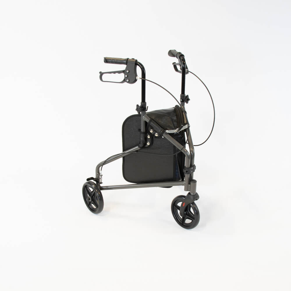 NRS Three Wheel Steel Rollator in Silver NRS Three Wheel Steel Rollator in Silver