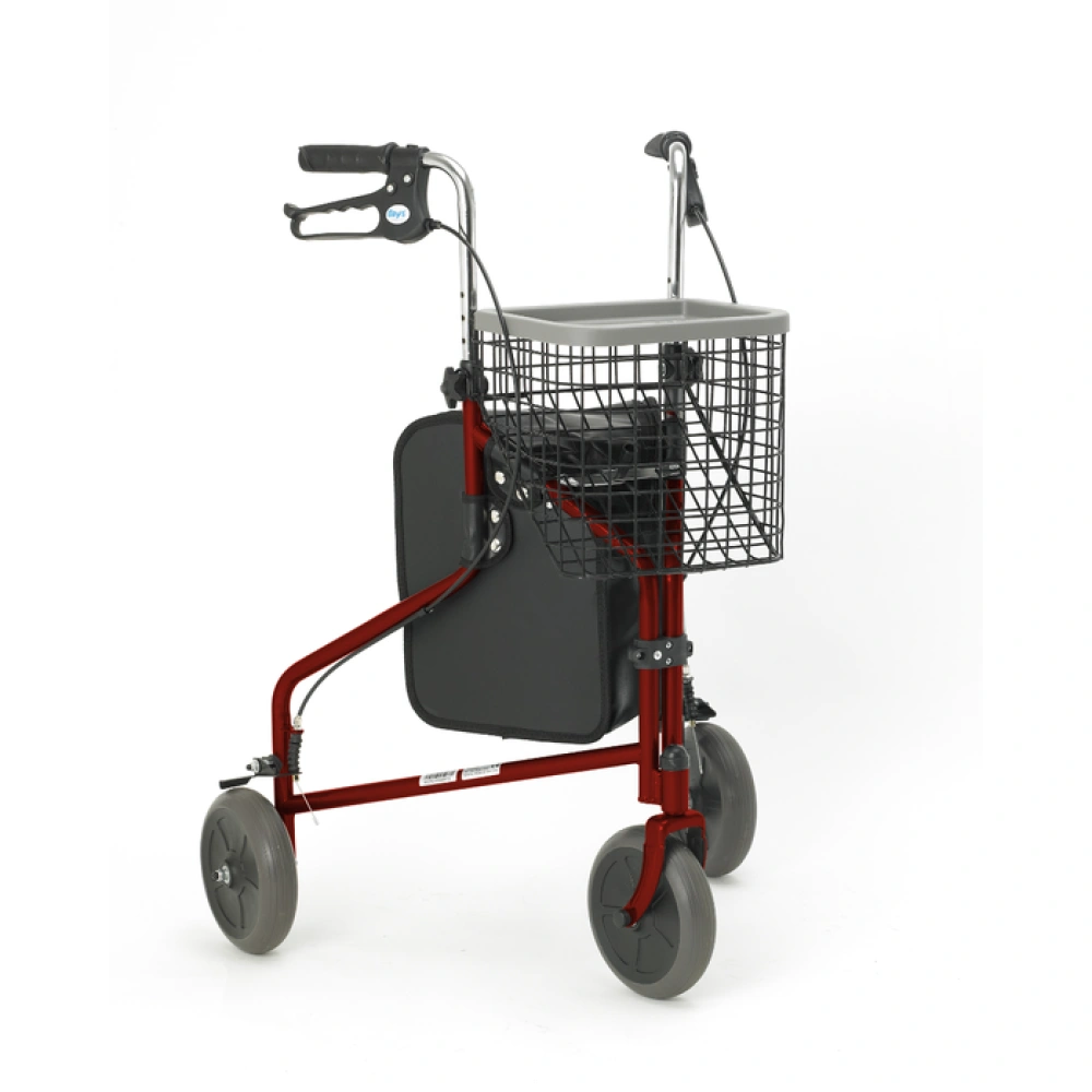 Days Three Wheeled Rollator Red Days Three Wheeled Rollator Red