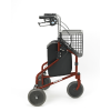 Days Three Wheeled Rollator Red Side Days Three Wheeled Rollator Red Side