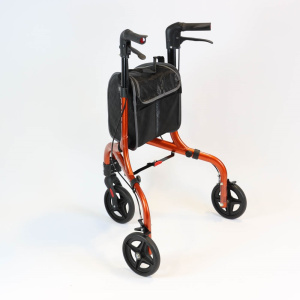 NRS Freestyle 3 Wheel Rollator Orange Rear