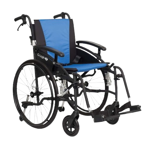 Home van os excel g logic self propelled wheelchair black blue tr