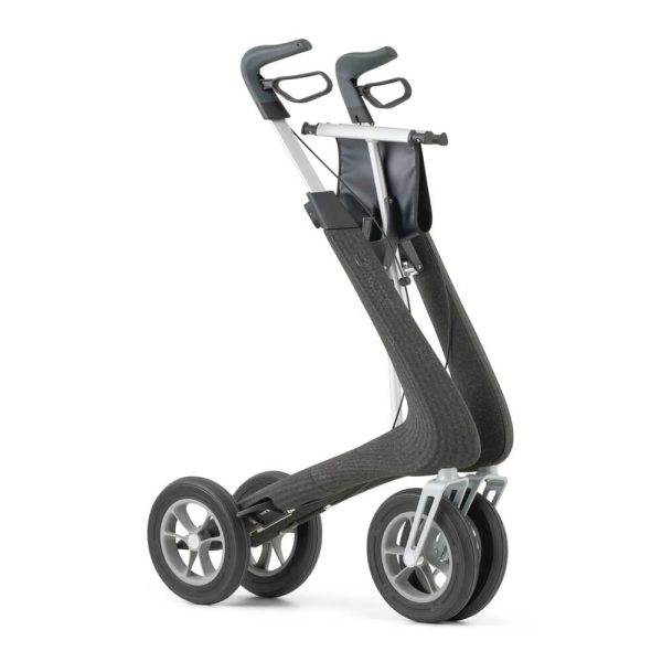 Byacre Nordic Pioneer Outdoor Rollator Black Folded